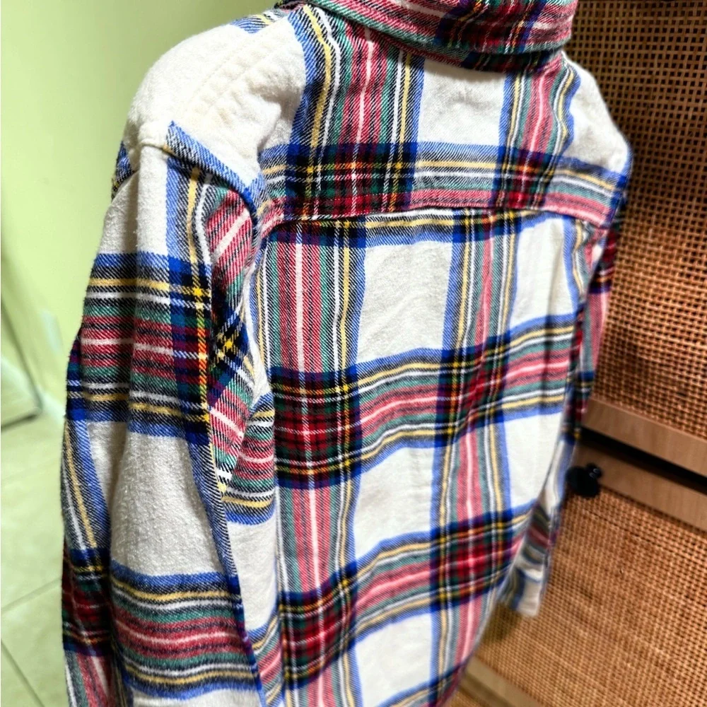 Colorful Plaid Button-Up Shirt